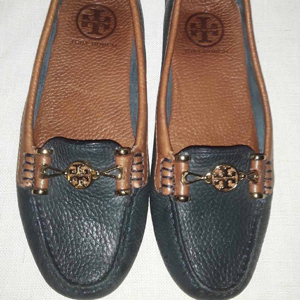 Tory Burch Leather Kira Driver Shoes